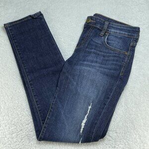 Kut from the Kloth Jeans Womens Sz 0 Blue Catherine Boyfriend Straight Leg 28x29